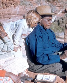 Albert Namatjira with family, c. 1955 Pastor S.O. Gross