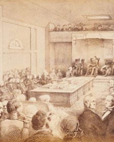 Opening of the First Legislative Council of Victoria by Governor Charles Joseph LaTrobe at St Patrick's Hall, Bourke Street West, Melbourne November 13th 1851