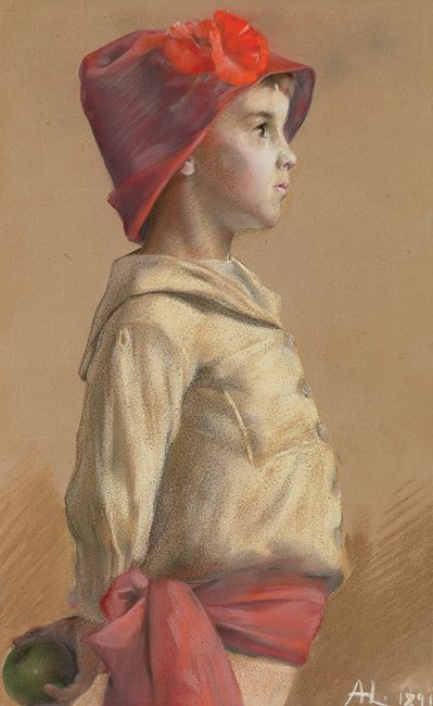 Boy with an apple, 1891
