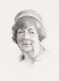 Head study for portrait of Margaret Olley