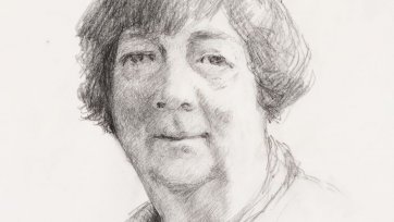 Head study for portrait of Margaret Olley