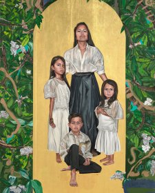 Hallowed Be Thy Name, 2023 Marikit Santiago (collaboration with Maella Santiago, Santi Mateo Santiago and Sarita Santiago)
Hallowed Be Thy Name, 2023 Marikit Santiago (collaboration with Maella Santiago, Santi Mateo Santiago and Sarita Santiago)