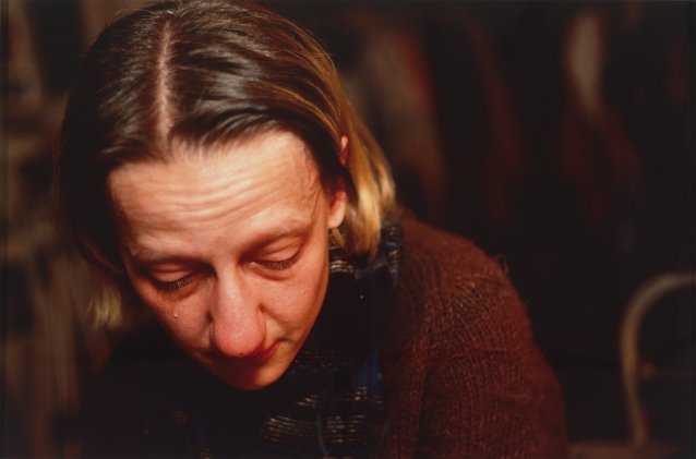Suzanne crying, NYC, 1985