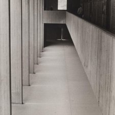 Man in colonnade, Macquarie University, 1977 Carol Jerrems