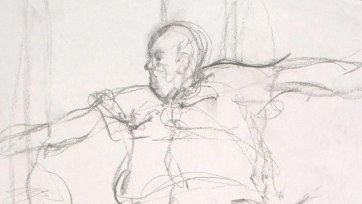 Study for portrait of Les Murray