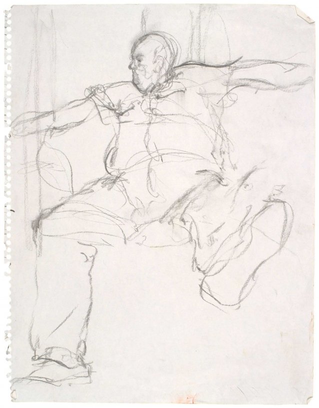 Study for portrait of Les Murray