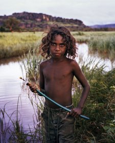 Frog Hunter, Damien Wurrkidj, 2011 by Matthew Abbott