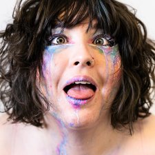 Eden With Their Tongue Out, 2019 Eden Menta, Janelle Low