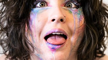 Eden With Their Tongue Out, 2019 Eden Menta, Janelle Low