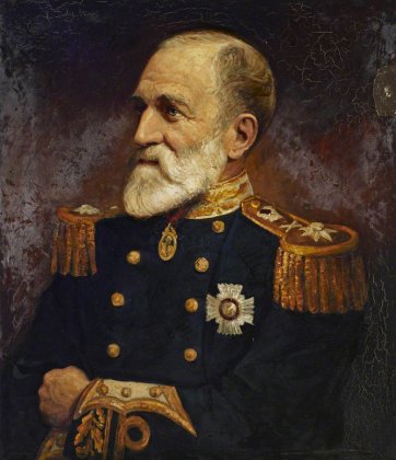 Rear Admiral Sir William Wharton by Harry M. Allen (active 1907–1937) 
