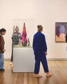 Visitors to the In Bloom exhibition, June 2025