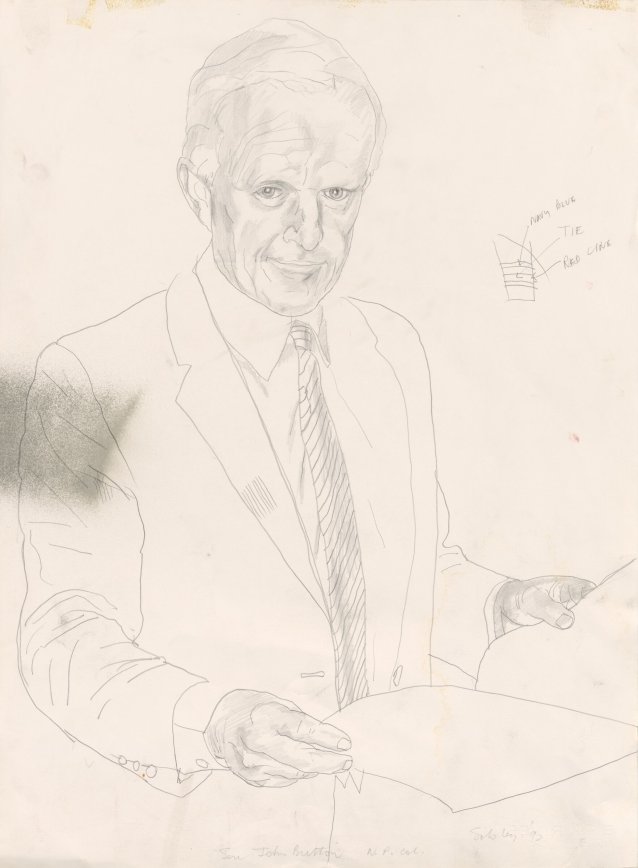 Study for portrait of Senator John Button