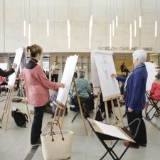 Drawing in the Gordon Darling Hall