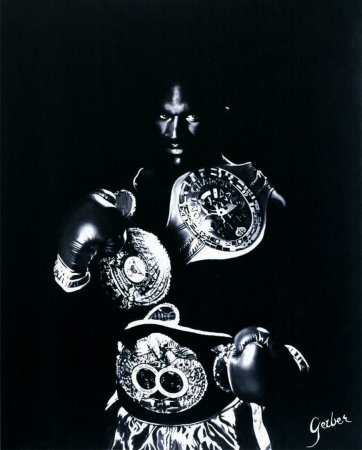 Black painting (Evander Holyfield)