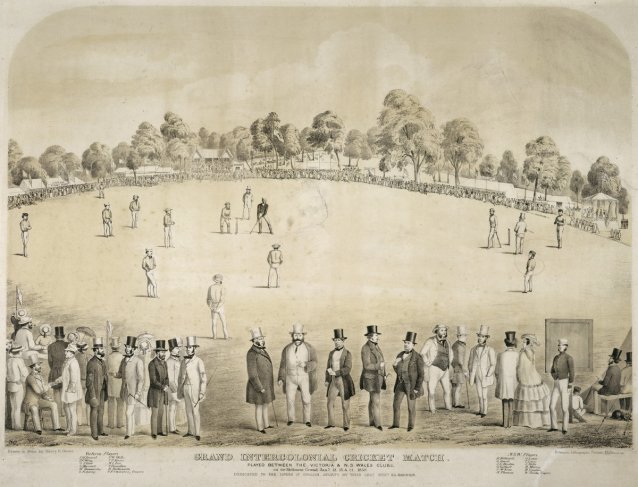 Grand intercolonial cricket match, 1858
