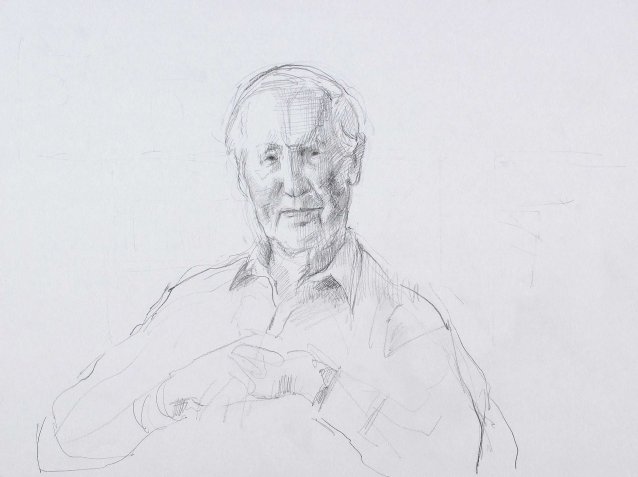 Study for portrait of Frank Fenner AC CMG MBE