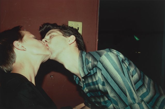 Philippe H. and Suzanne kissing at Euthanasia, New York City, 1981 © Nan Goldin