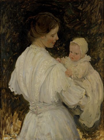 (Mother and child), 1908 by E Phillips Fox (1865–1915)