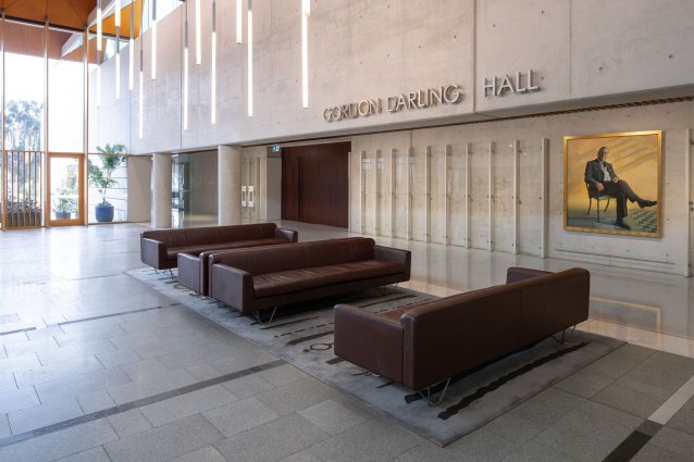 Couches in the Gordon Darling Hall