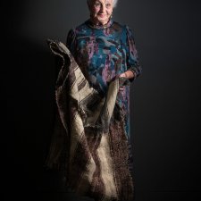 Olga and her blanket, 2015 by Katherine Griffiths