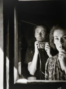 In the mirror: self portrait with Joy Hester