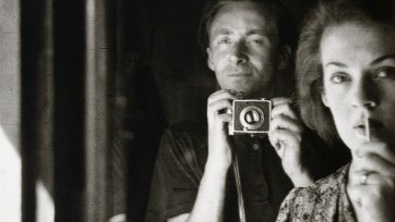 In the mirror: self portrait with Joy Hester