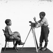 Albert Jonas and John Xiniwe of The African Choir, 1891 London Stereoscopic Co.