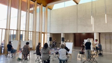 Drawing in the Gordon Darling Hall