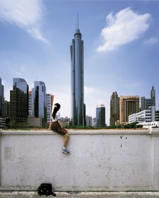 On the wall – Guangzhou (II), 2002 by Weng Fen