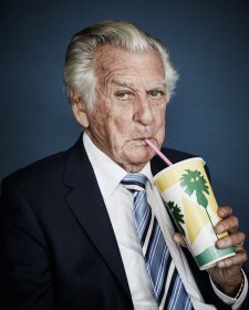 The Honourable Bob Hawke savouring a strawberry milkshake, 2017 by Harold David