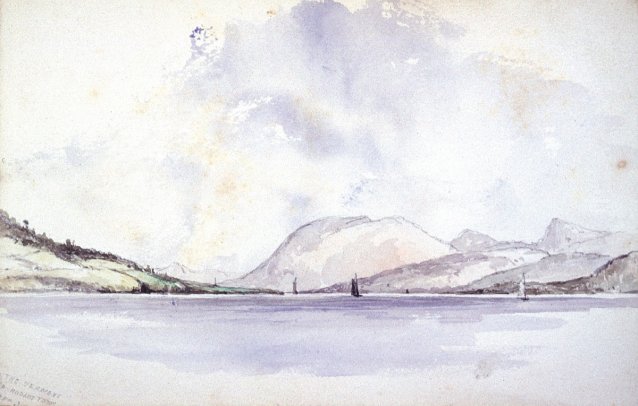 On the Derwent, near Hobart Town, 1854
