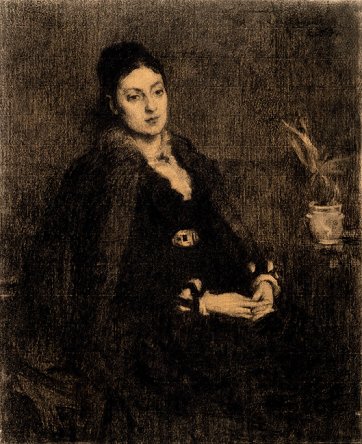 Portrait of Mary Meyer, late 1890s by E Phillips Fox (1865–1915)