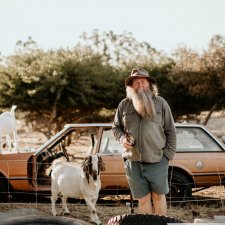 Wombat and goats, 2020 Victoria Baker