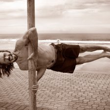 Mark hanging at the beach, 2006 by Wendy McDougall