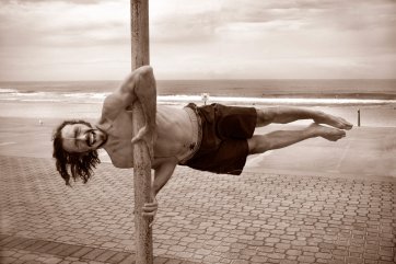 Mark hanging at the beach, 2006 by Wendy McDougall