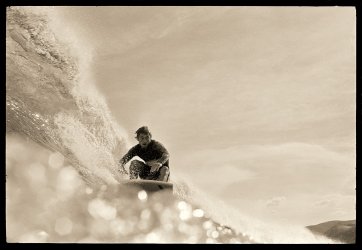 Ted at Bells Beach, 1971 by John Witzig