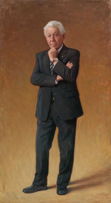 Portrait of Frank Lowy AC, 2014 by Paul Newton Portrait of Frank Lowy AC, 2014 by Paul Newton