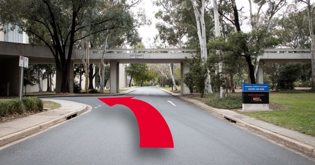 Entry to the underground car park