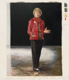 Study for painting commission portrait of Fiona Stanley