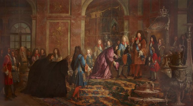 Louis XIV and the Doge of Genoa, 1685 by Claude Guy-Halle
