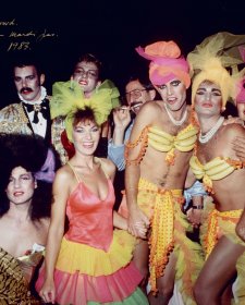 Graham Sylvester's crowd, Sydney Gay & Lesbian Mardi Gras, 1983 William Yang