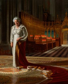 The Coronation Theatre, Westminster Abbey: A Portrait of Her Majesty Queen Elizabeth II, 2012 by Ralph Heimans