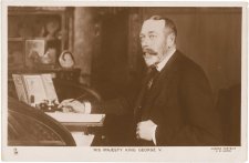 H.M. King George V at his desk