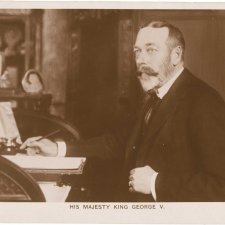 H.M. King George V at his desk