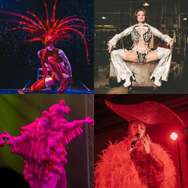 Bendy Ben (photo: Matto Lucas), Betty Grumble (photo: Joseph Mayers), Gabi Barton, Simone Page Jones