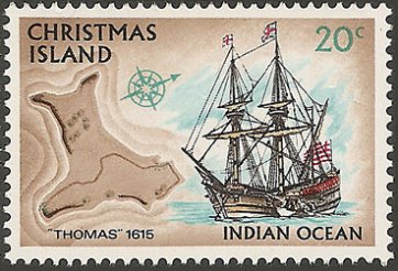 Christmas Island stamp, issued 1972