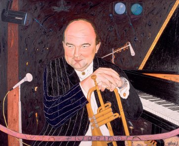 James Morrison with flugelhorn, 1994 by Kerrie Lester James Morrison with flugelhorn, 1994 by Kerrie Lester