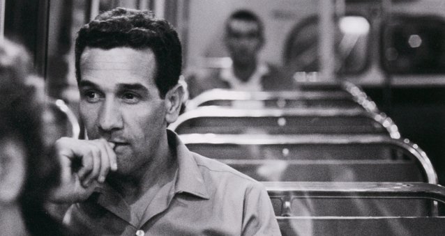 Charles Perkins on a bus to Tranby Aboriginal College, Glebe, c.1964 (printed 2015) Robert McFarlane