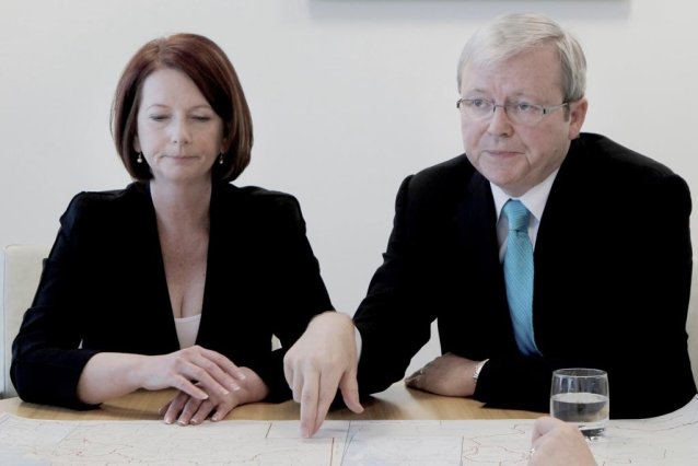 Kevin Rudd and Julia Gillard, 2010