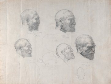 Five studies of Vincent van Gogh, c. 1886–8